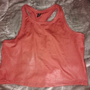 90 Degree By Reflex Rust Sleeveless Crop Top
